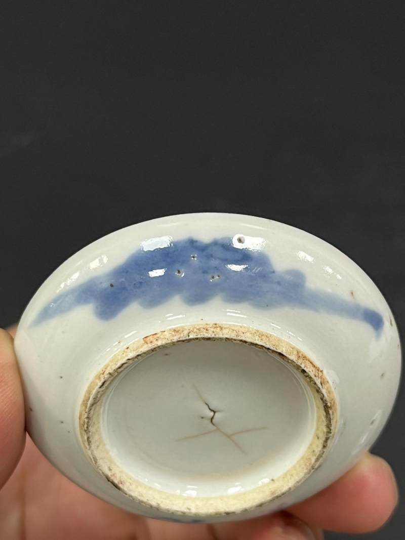 清  青花、仿哥釉青花、青釉瓷器四件 - 图9