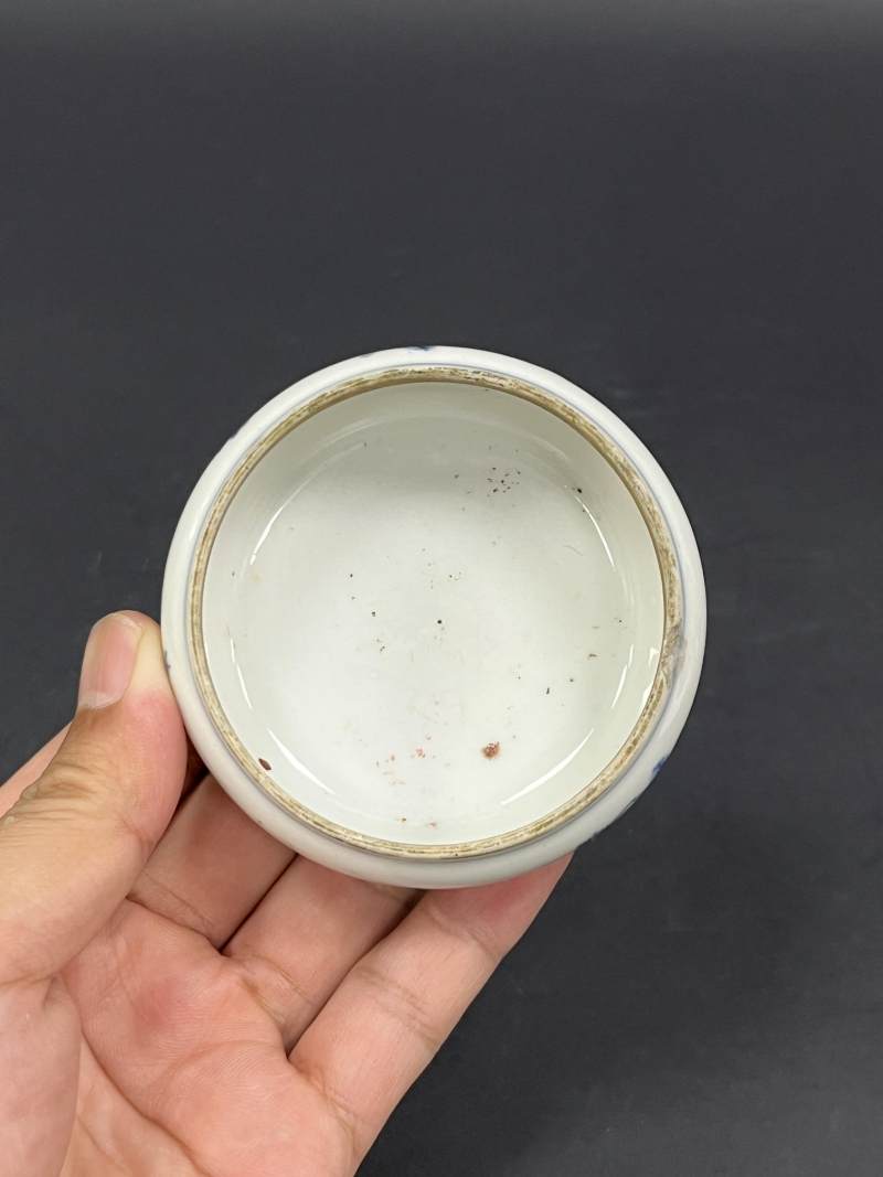 清  青花、仿哥釉青花、青釉瓷器四件 - 图14