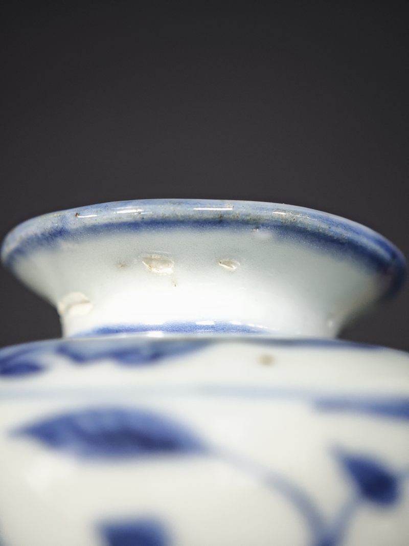 明晚期  青花花卉纹鸡首壶 - 图19