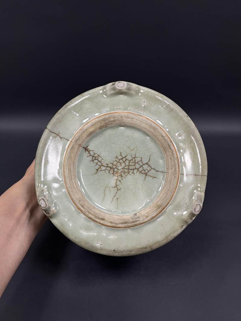 清  青花、仿哥釉青花、青釉瓷器四件 - 图37