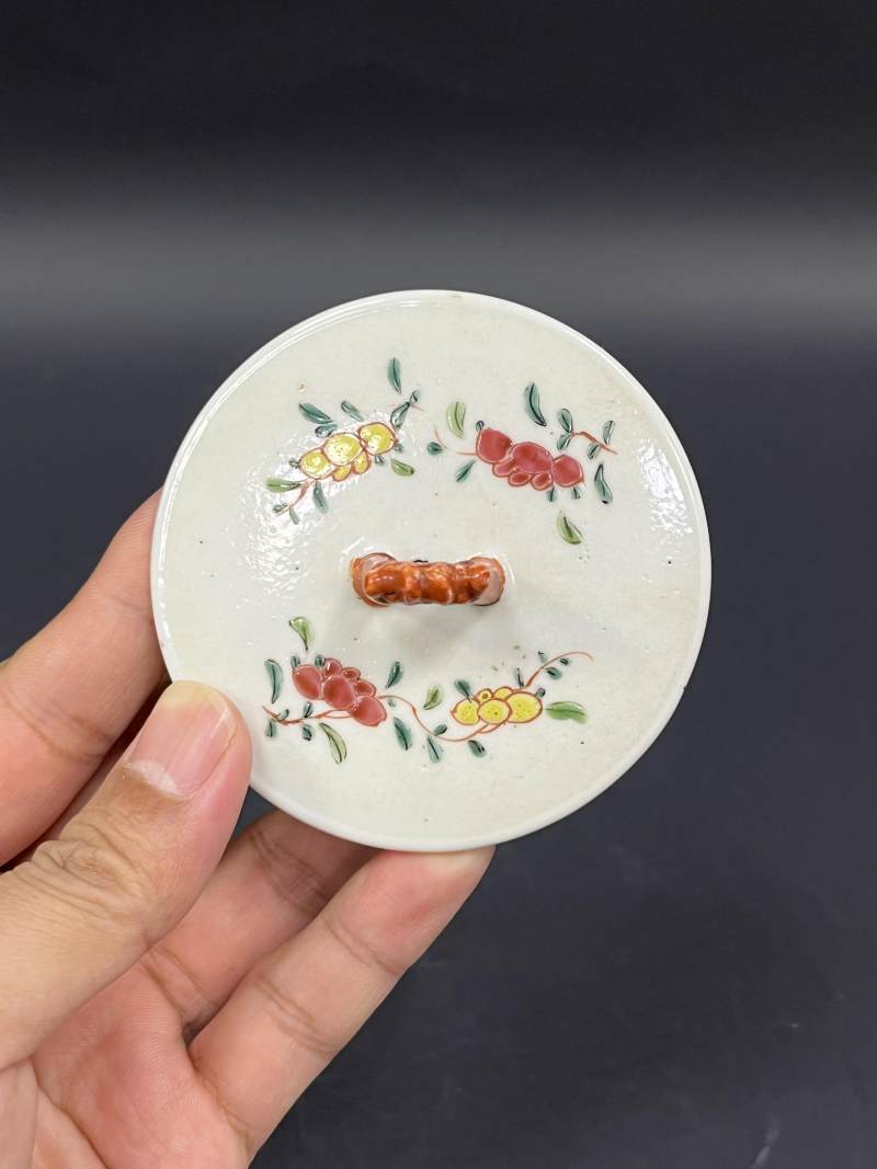 明晚期、清雍正  粉彩花卉纹壶、青花人物纹壶各一件 - 图4