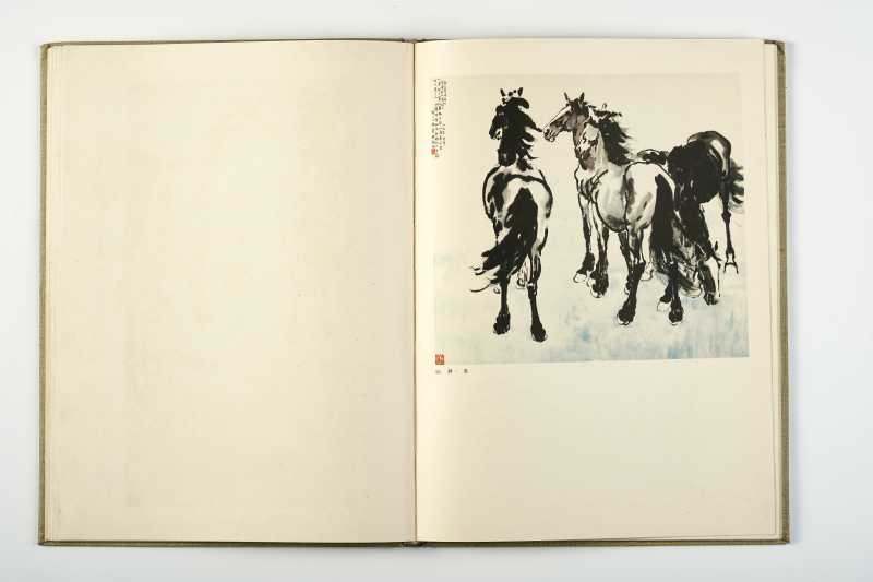《徐悲鸿彩墨画》 1959一版一印（精装带函套） - 图6
