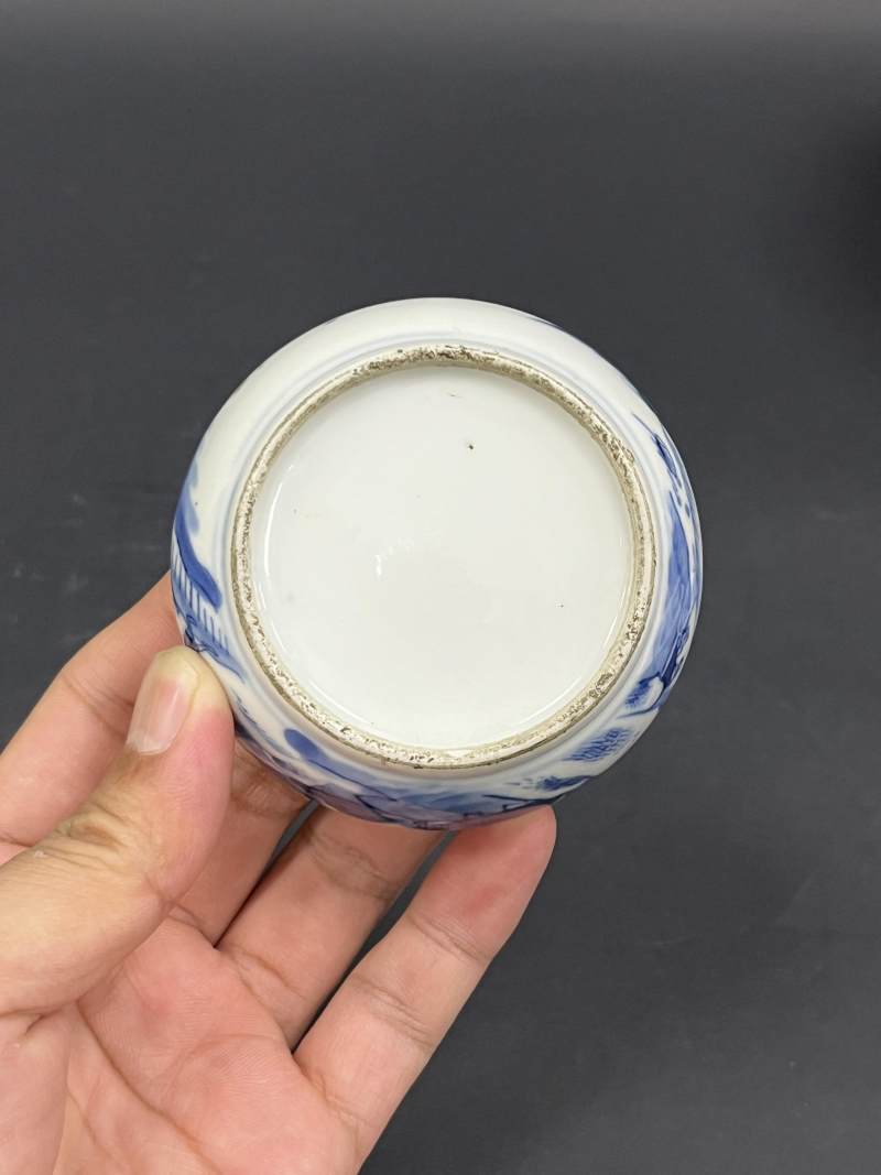 清  青花、仿哥釉青花、青釉瓷器四件 - 图19