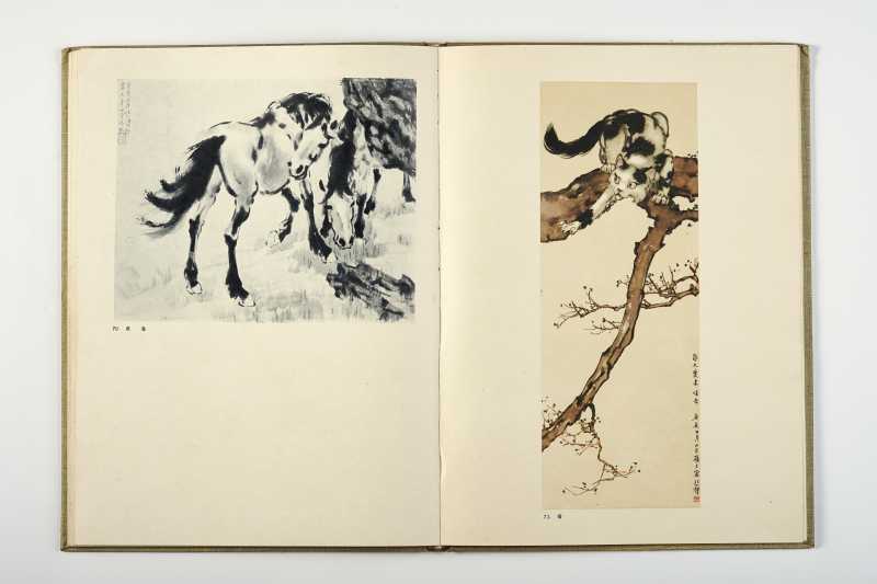《徐悲鸿彩墨画》 1959一版一印（精装带函套） - 图7