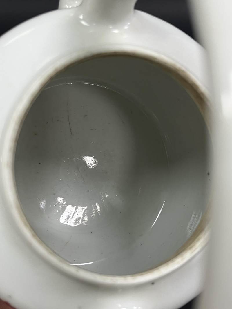 明晚期、清雍正  粉彩花卉纹壶、青花人物纹壶各一件 - 图11