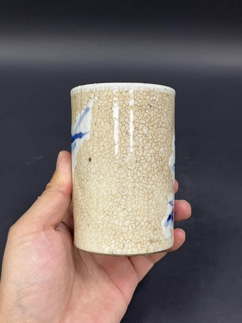 清  青花、仿哥釉青花、青釉瓷器四件 - 图26