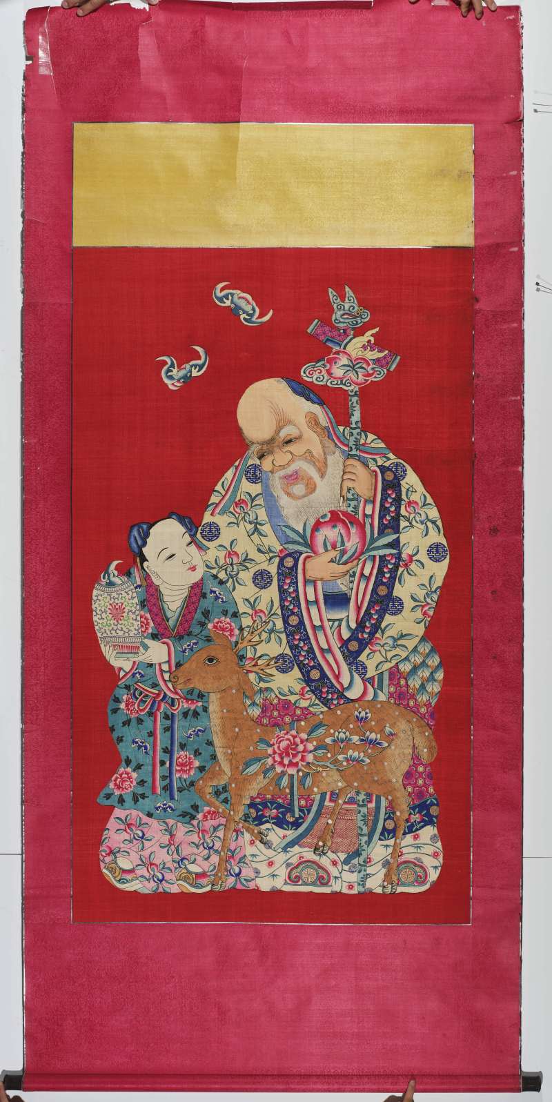 清  缂丝寿星像