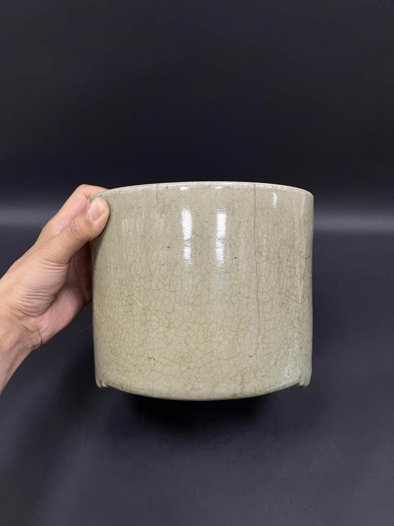 清  青花、仿哥釉青花、青釉瓷器四件 - 图32