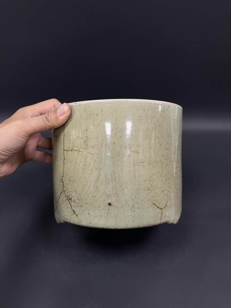 清  青花、仿哥釉青花、青釉瓷器四件 - 图34
