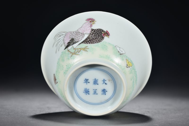 清 粉彩“一家欢”纹碗 - 图6