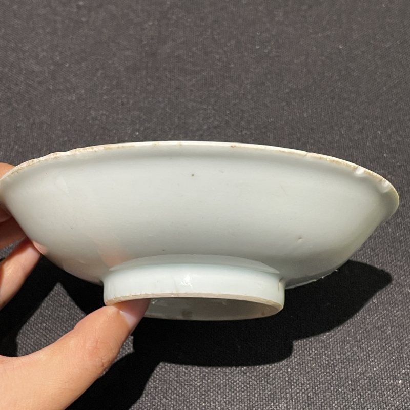 万历康熙 青花花卉纹小盘两只 - 图11