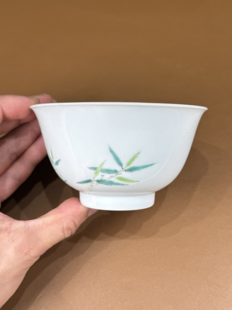 清嘉庆 粉彩过枝癞瓜纹碗 - 图12