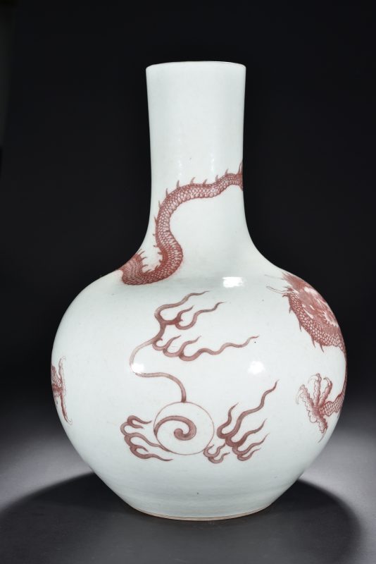 清 青花团龙纹杯 - 图7