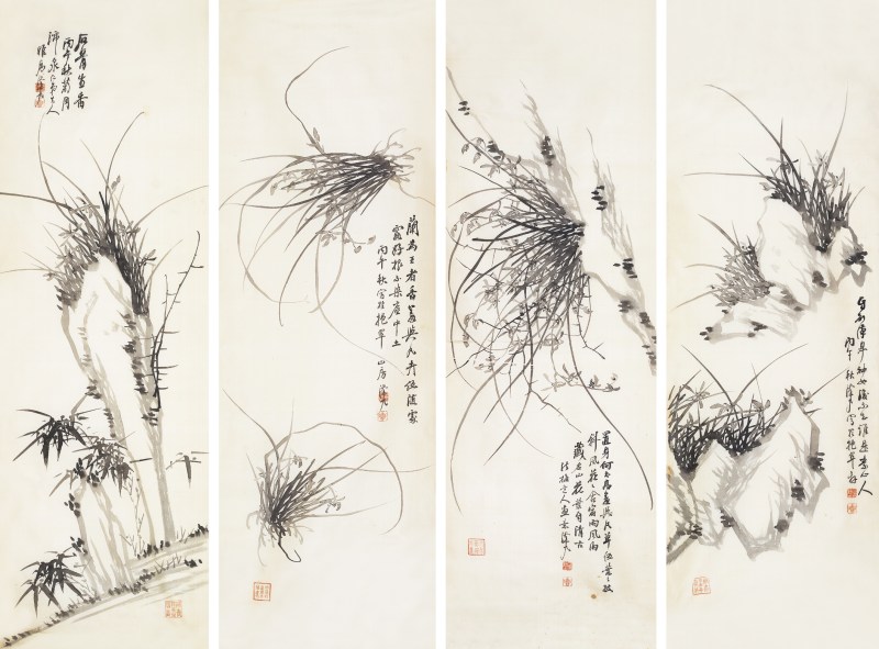 于泽九  兰草镜心