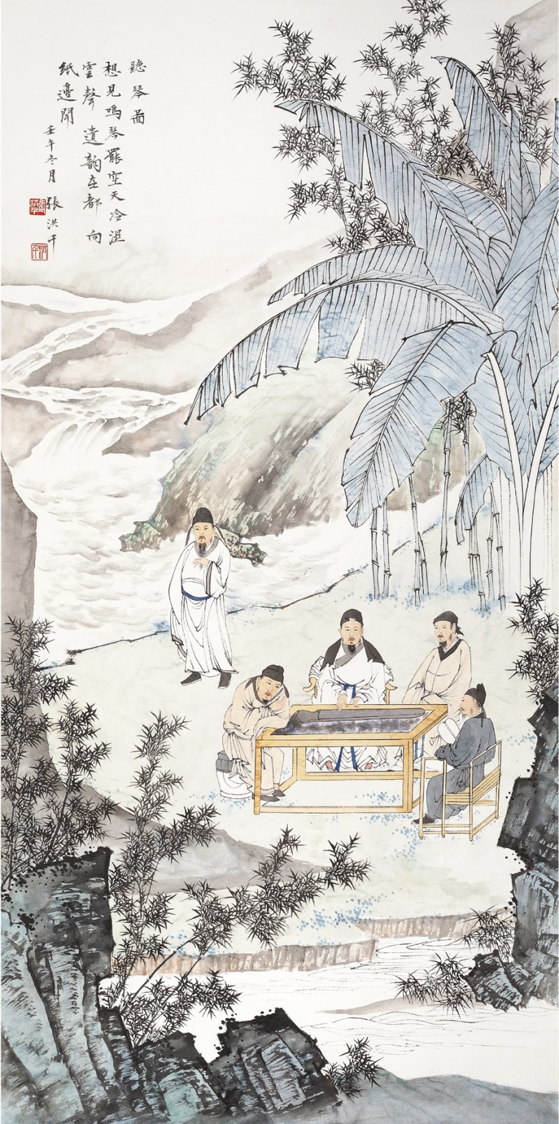 张洪千  人物立轴