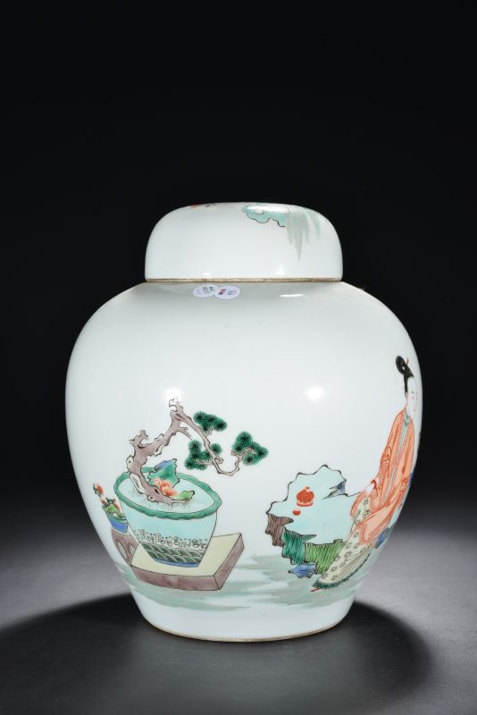 清 粉彩浮雕海水云龙纹小绣墩 - 图5