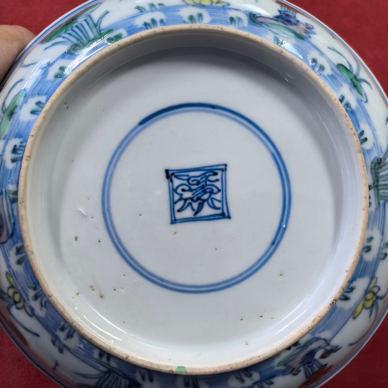 清雍正 斗彩荷塘清趣图盘 - 图10