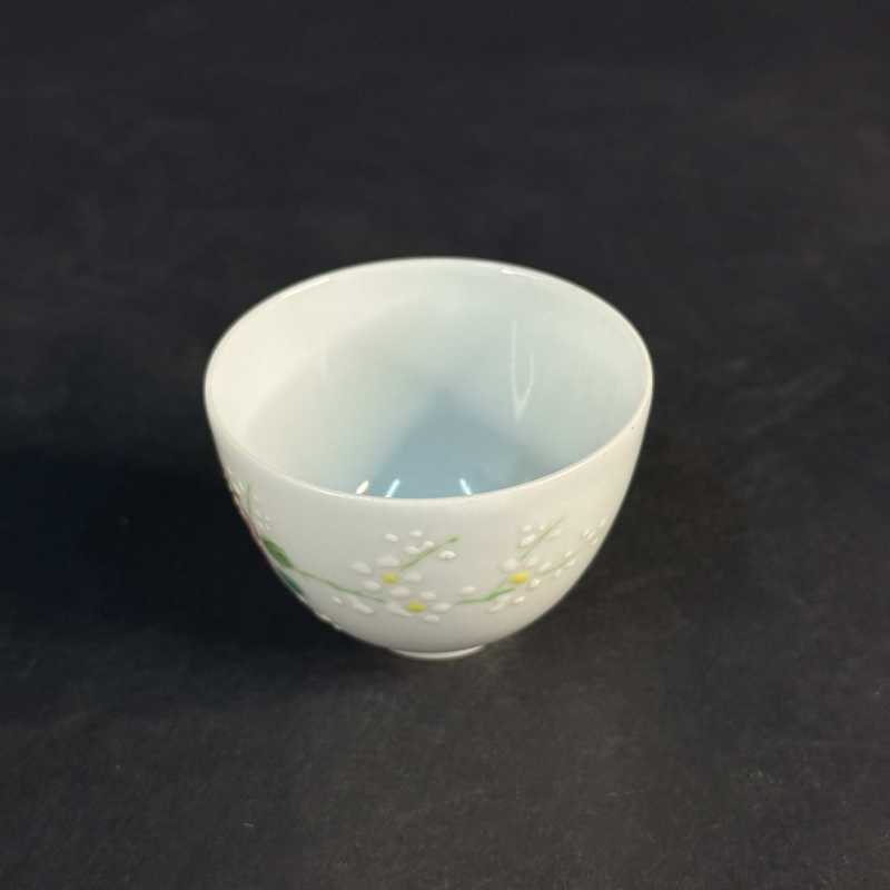 清雍正 粉彩花卉纹杯 - 图5