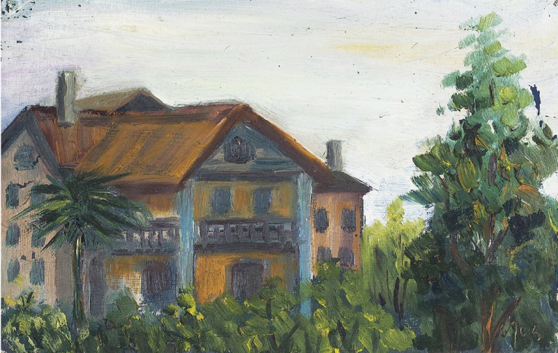 吴作人  风景油画镜心