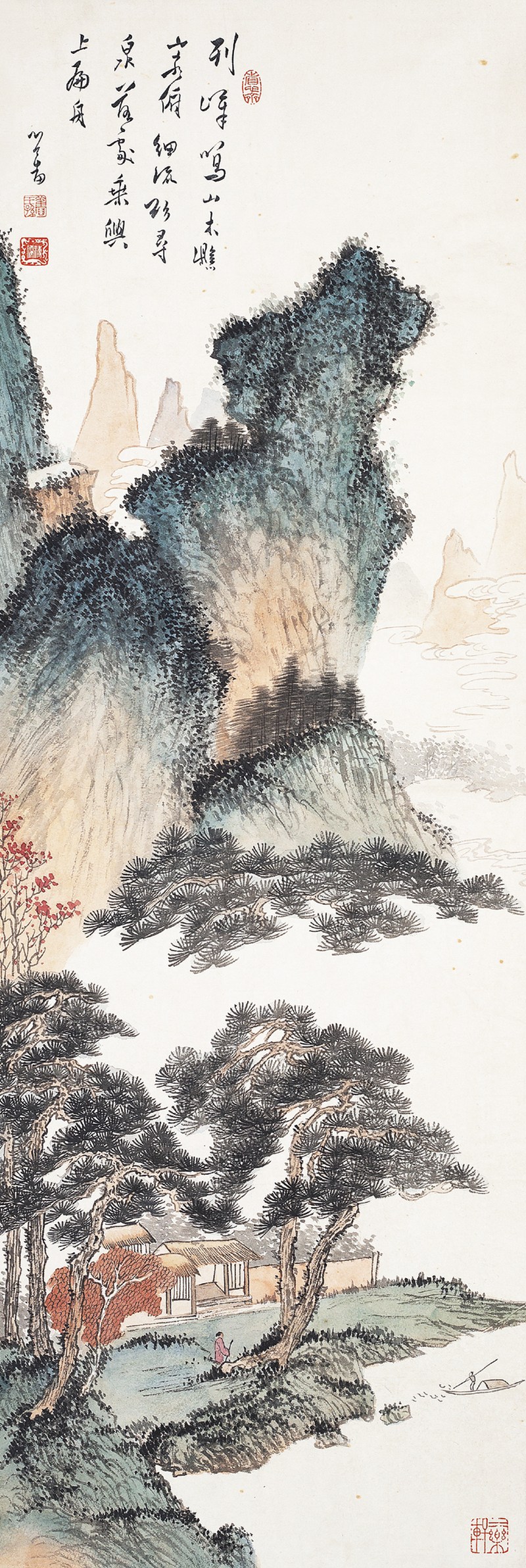 溥儒  山水立轴