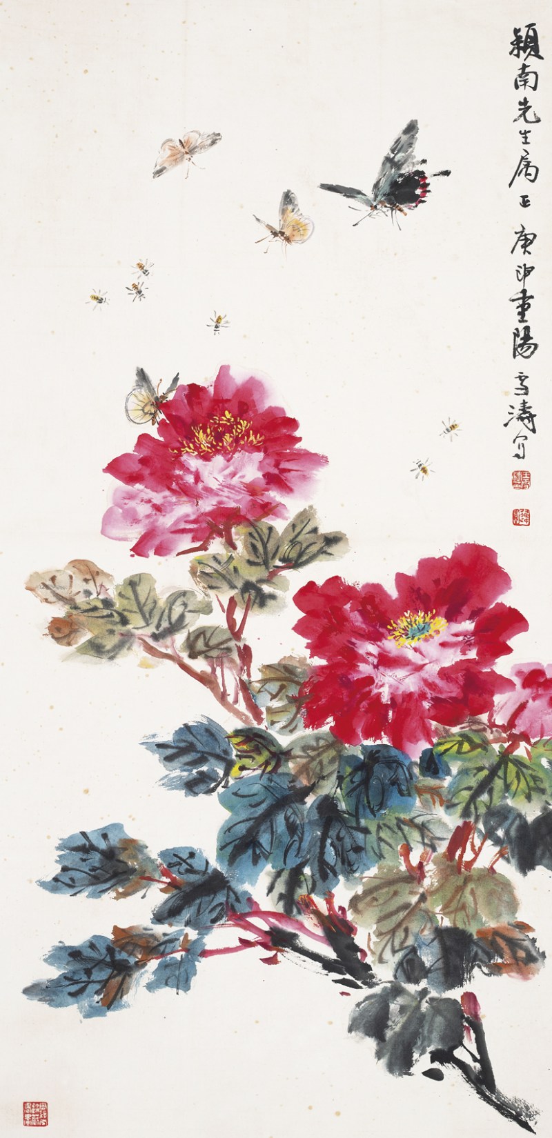 王雪涛  蝶恋花立轴