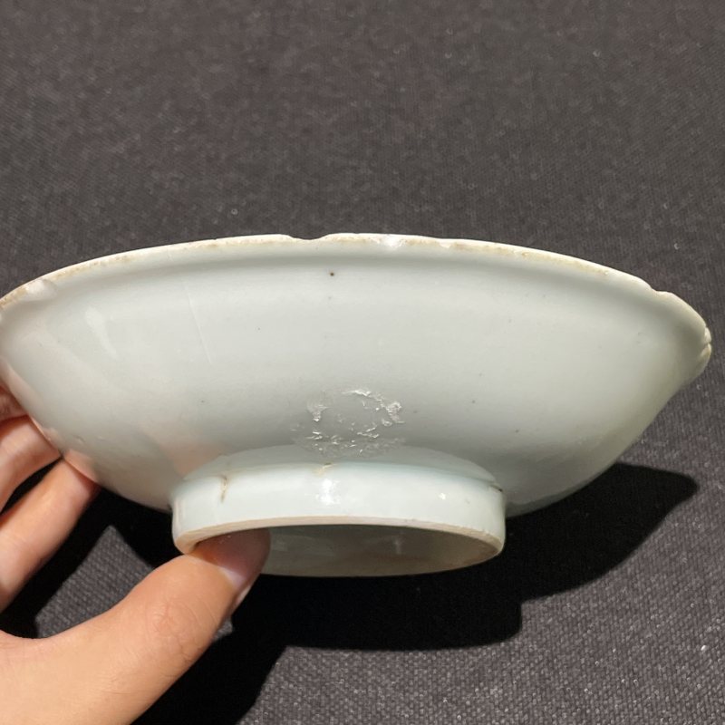 万历康熙 青花花卉纹小盘两只 - 图12
