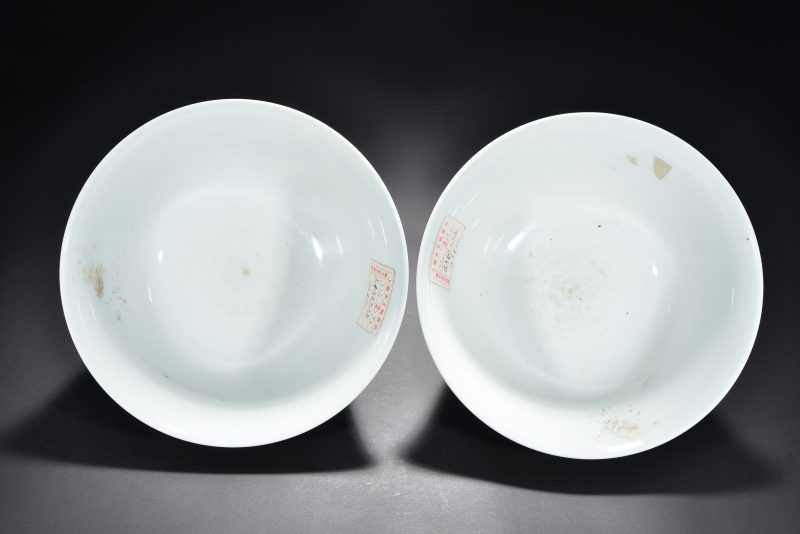 清 青花缠枝莲纹碗（2件） - 图11