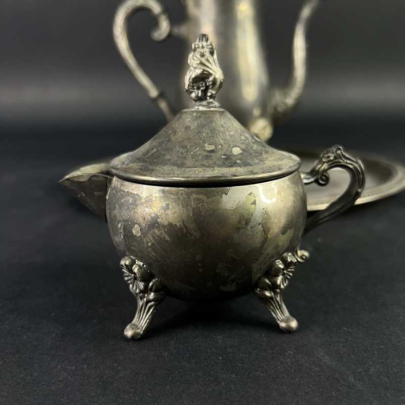 20世纪70年代 锡制茶具一套 - 图5