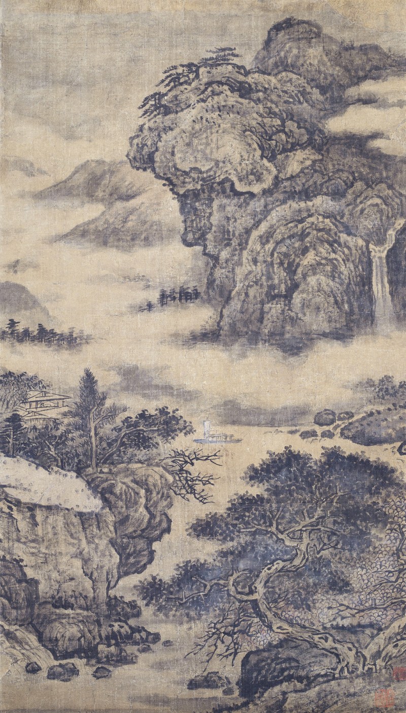 佚名  山水立轴