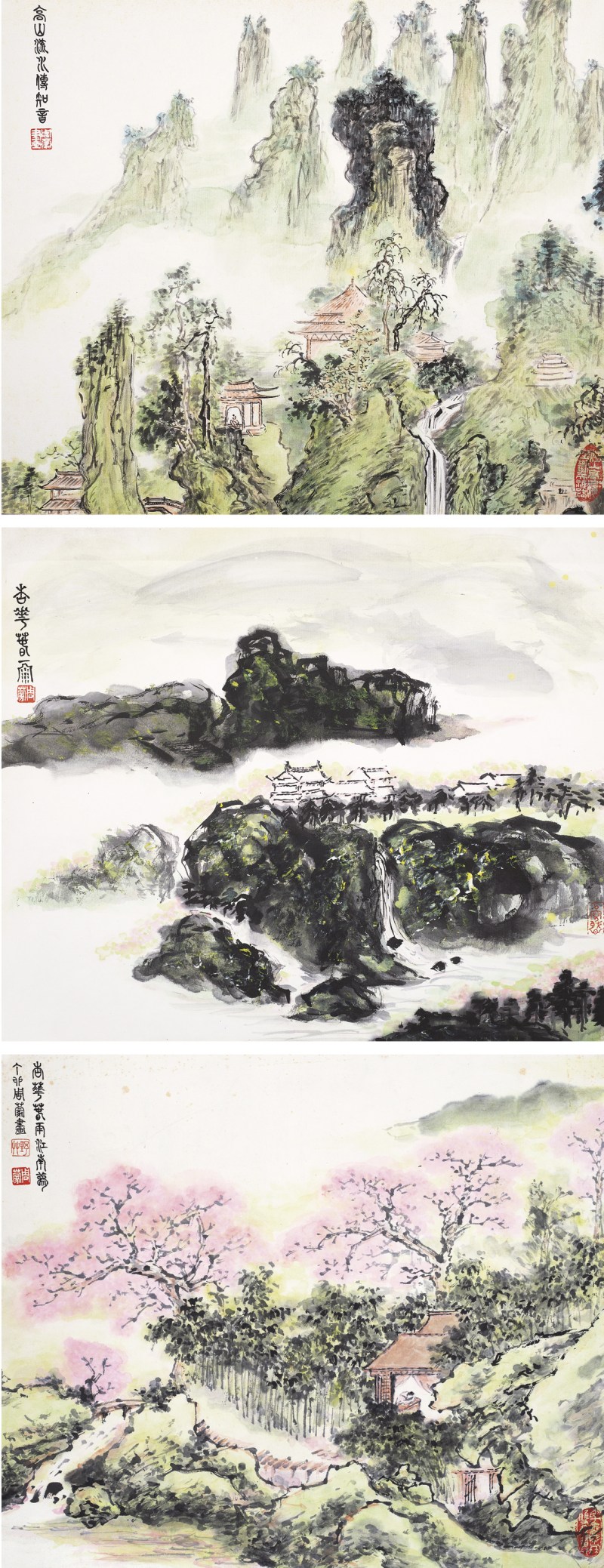周蒙   山水镜心