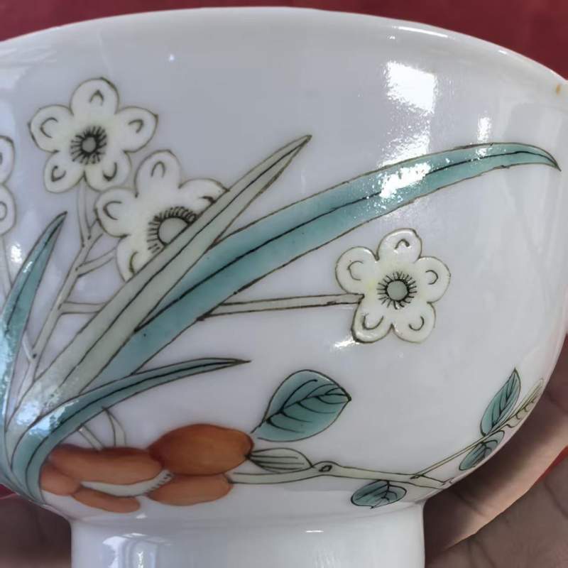 清宣统 粉彩花卉纹碗 - 图7