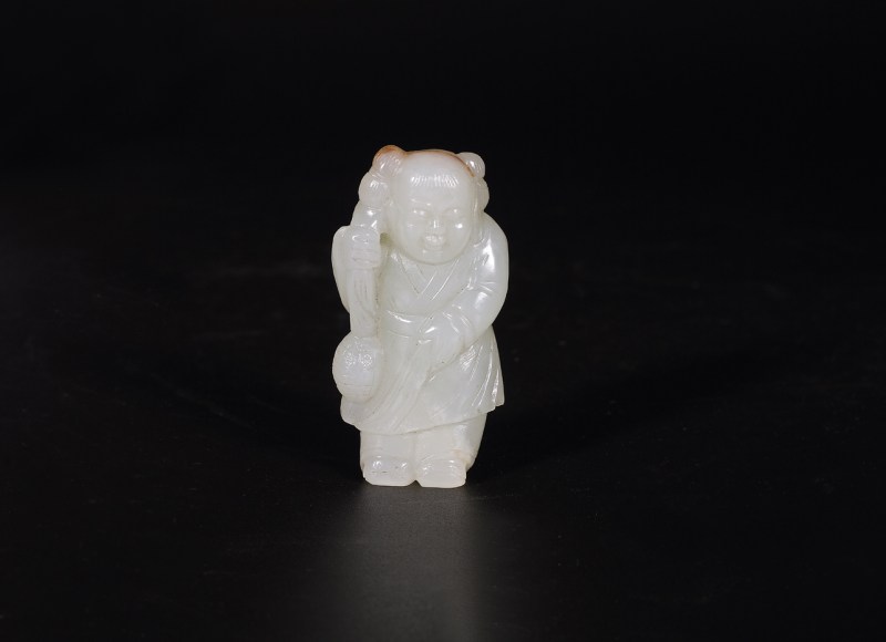 玉雕童子