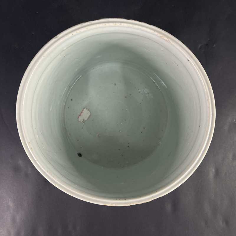 清雍正 青花双龙戏珠纹笔海 - 图5