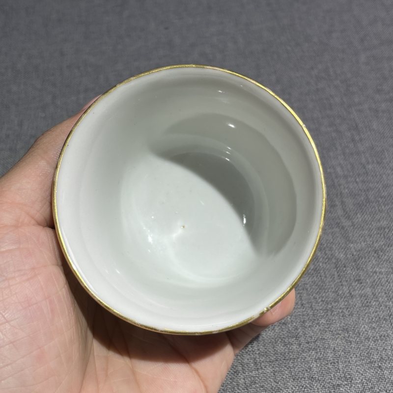 民国粉彩婴戏纹杯 - 图7