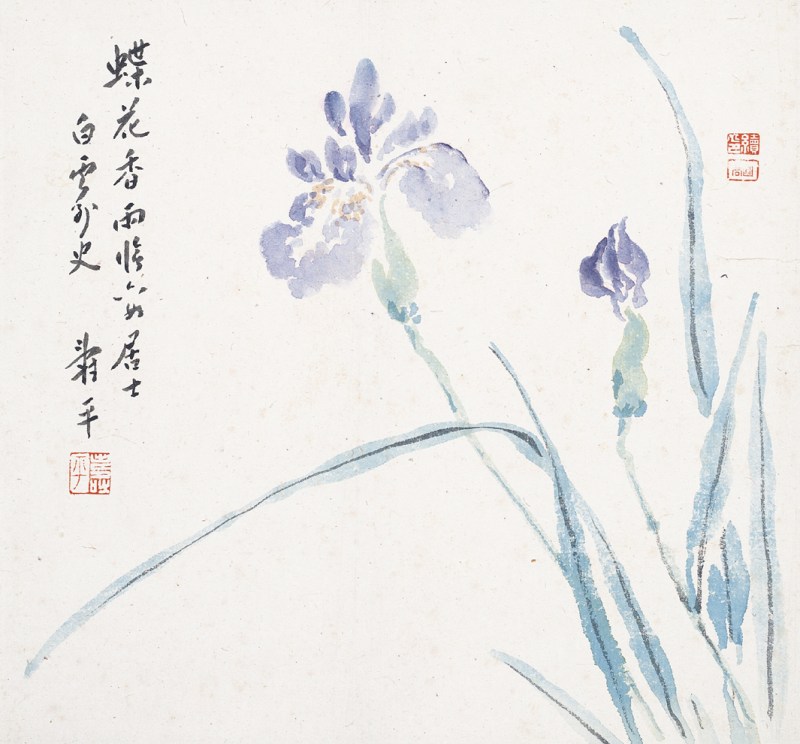 恽寿平（款）  花卉立轴