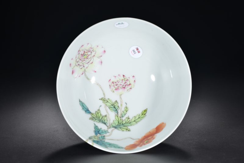 清 青花三多纹天球瓶 - 图5