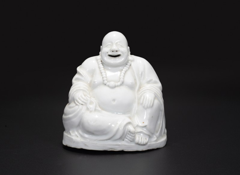 白釉弥勒像