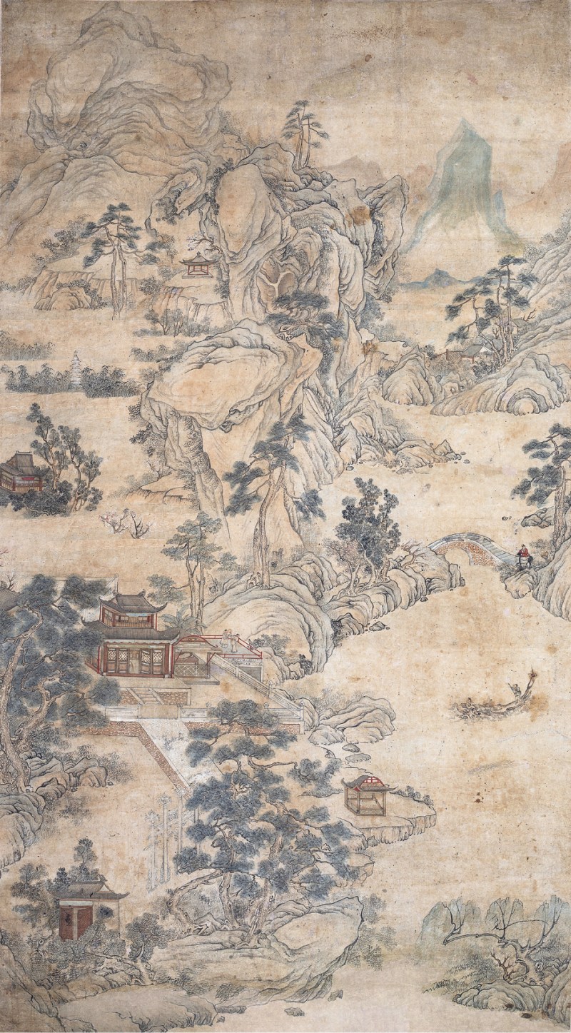 佚名  山水立轴