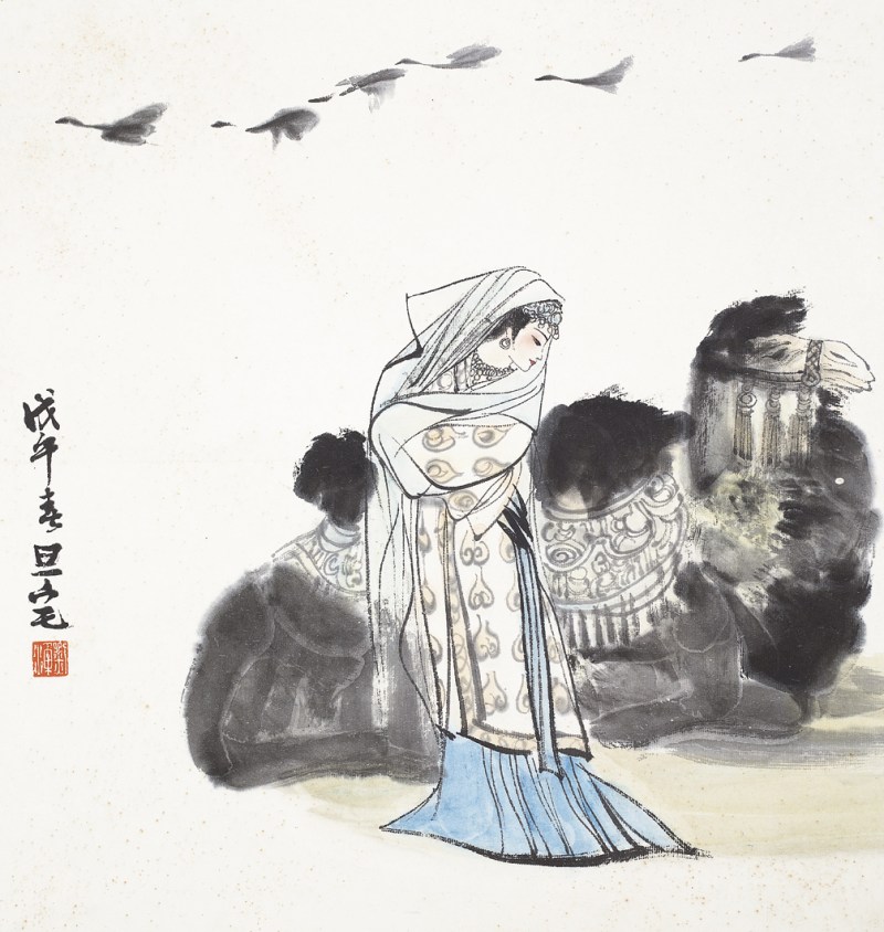 刘旦宅  人物镜心