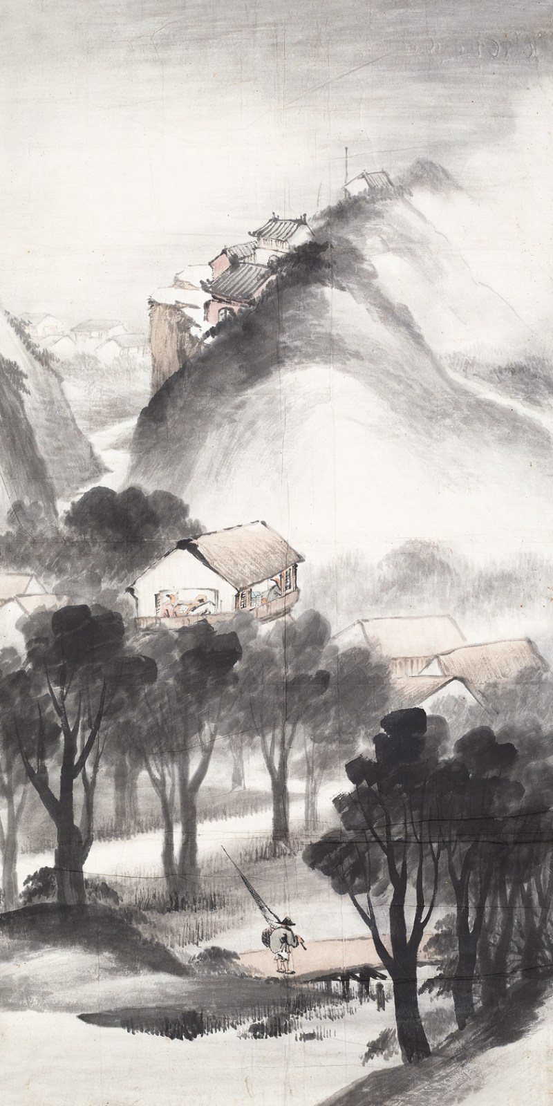 佚名  山水镜心