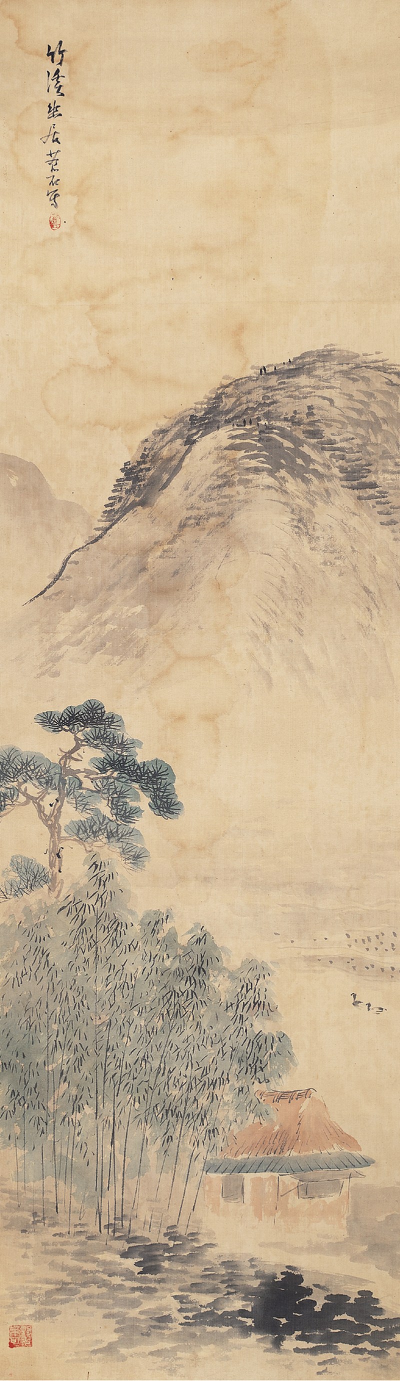 苍石  山水立轴