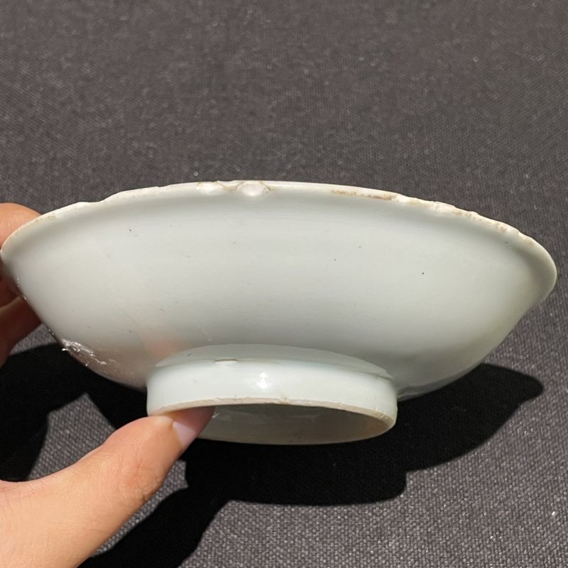 万历康熙 青花花卉纹小盘两只 - 图9