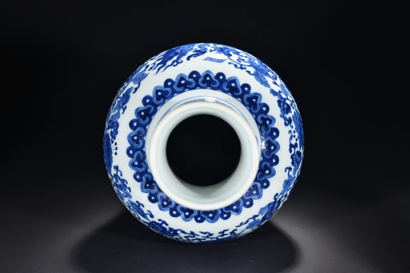 清 青花矾红宝相花纹碗（2件） - 图8