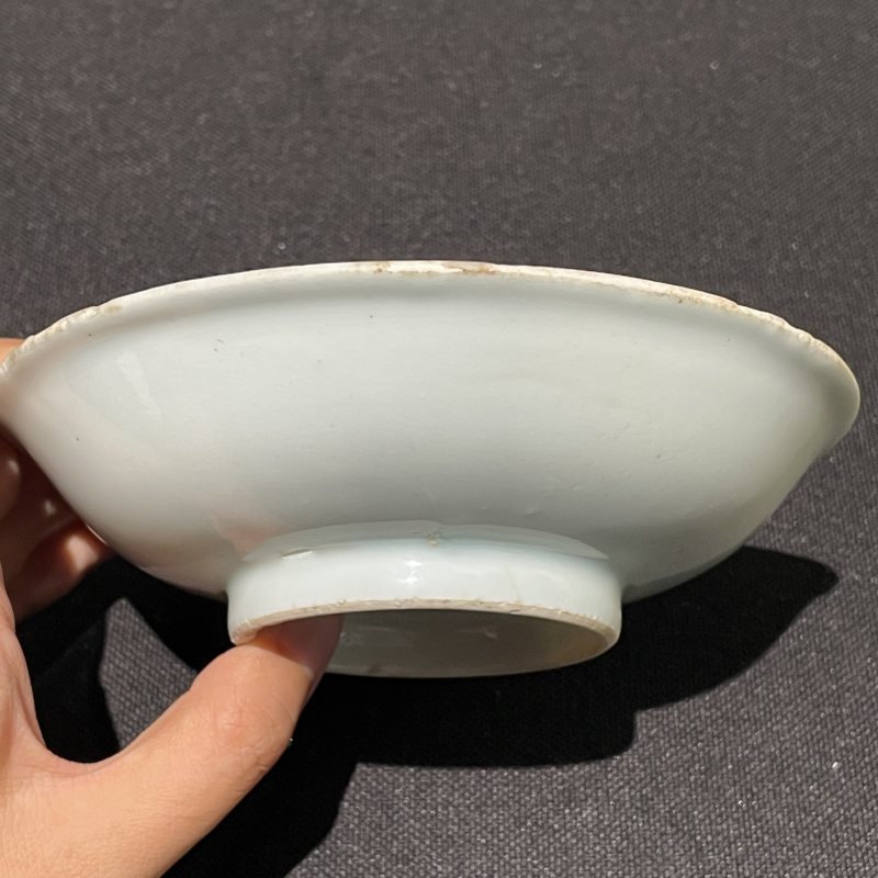万历康熙 青花花卉纹小盘两只 - 图10