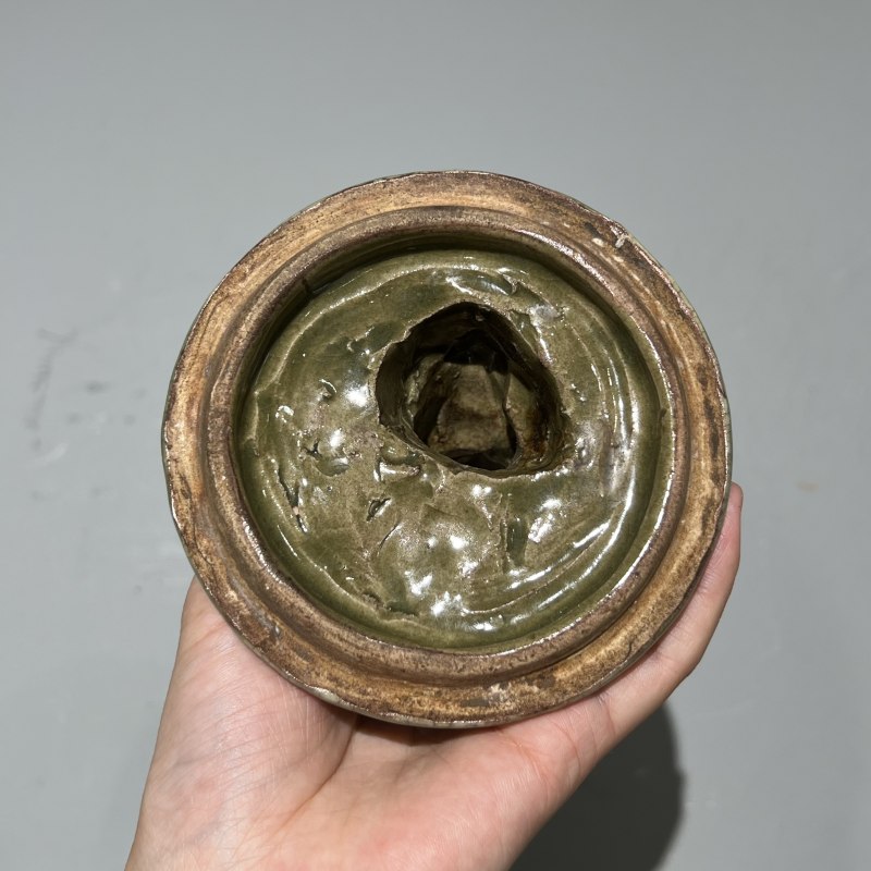 明代 青釉狮子香薰 - 图8