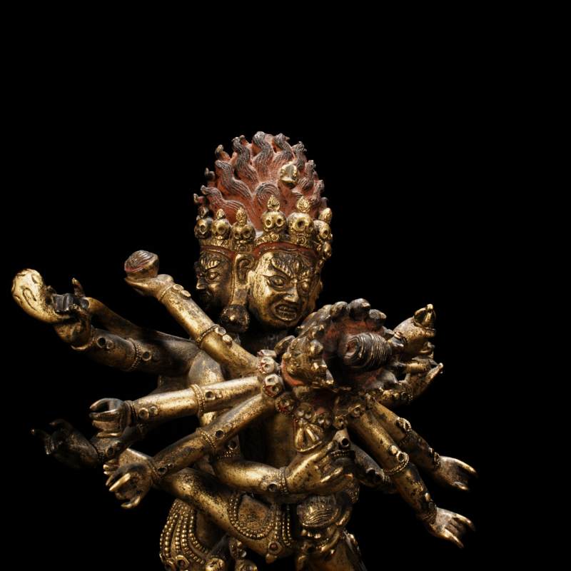 清乾隆胜乐金刚 - 图3