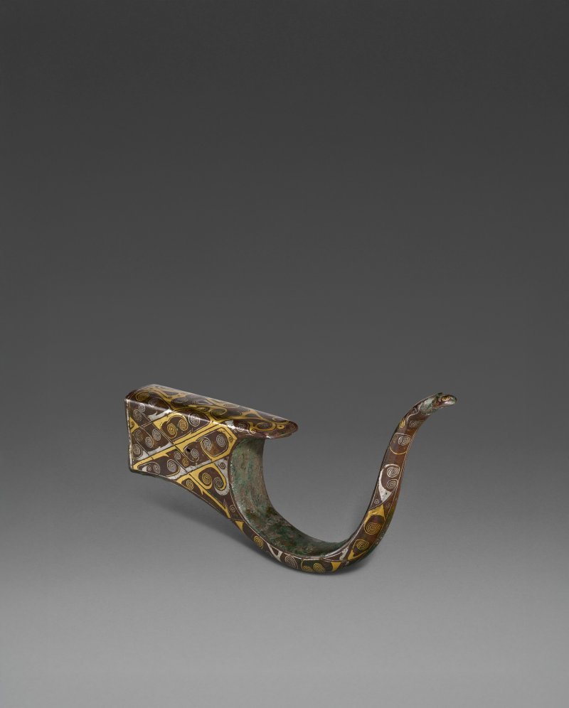 戰國 公元前四/三世紀 錯金銀銅弩托  WARRING STATES PERIOD, 4TH-3RD CENTURY BC - 图3