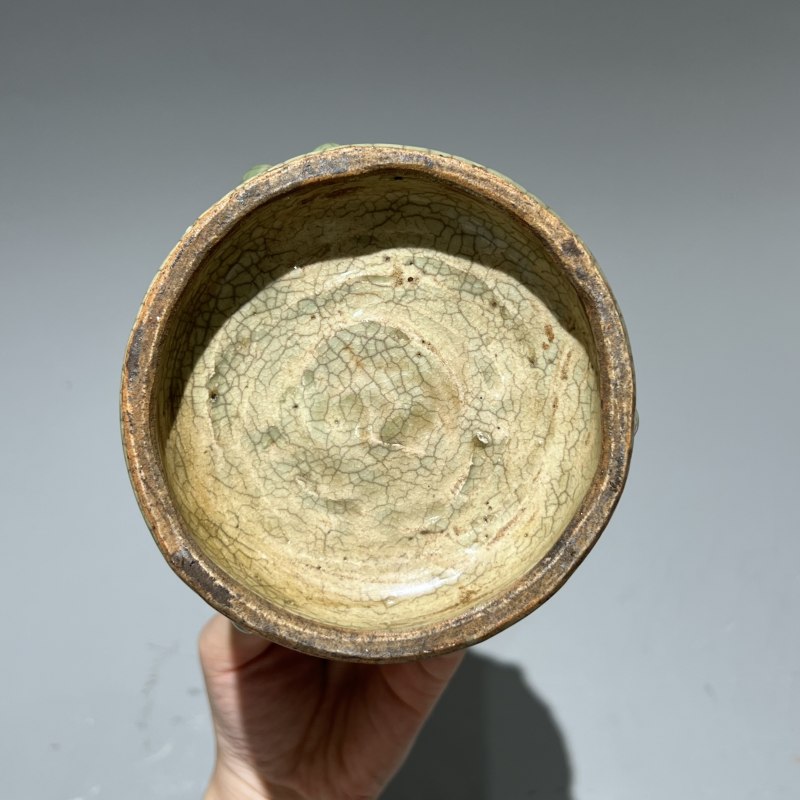 明代 青釉狮子香薰 - 图12