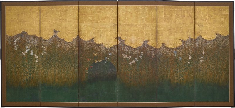Anonymous, Moon over Musashi Moor, Edo period, early 17th century | 武蔵野図屏風　江戸時代前期　17世紀初頭 - 图3