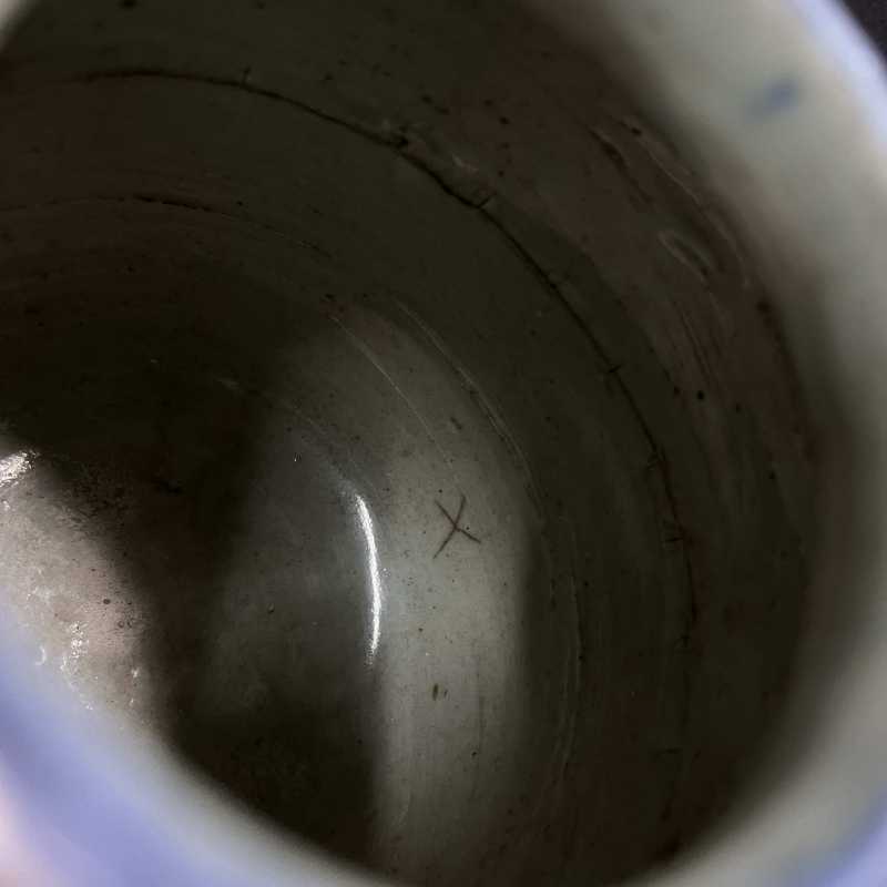 明万历 青花麒麟送子纹罐 - 图6